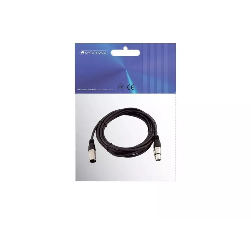 Cable de audio XLR 5 polos Omnitronic 30220769