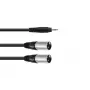 Cable de audio 3 m Omnitronic 30225157