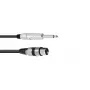 Cable de audio 2 m Omnitronic 3022516M XLR 3 polos 6,35 mm negro