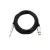 Cable de audio Omnitronic 30225170 5 m XLR 3 polos 6,35 mm negro