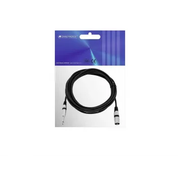 Cable de audio XLR 3 polos 6,35 mm Omnitronic 3022519C 5 m negro