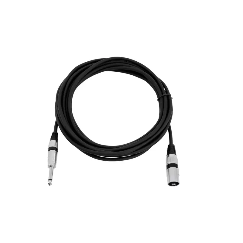 Cable de audio XLR 3 polos 6,35 mm Omnitronic 3022519C 5 m negro