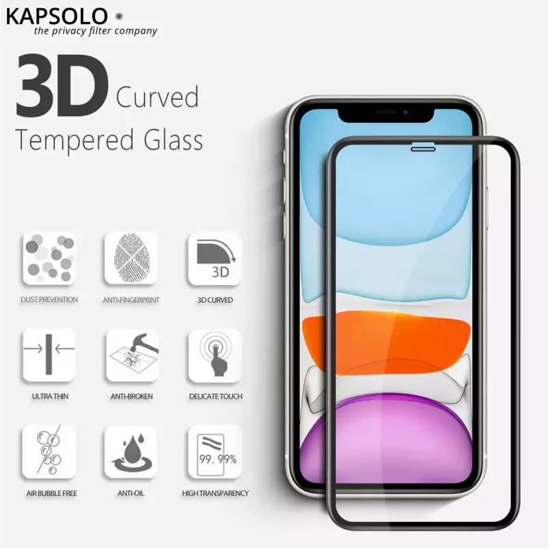 Cristal templado KAPSOLO iPhone X