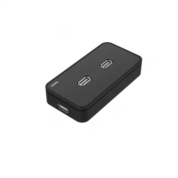 Hub USB HAMA 00200123 — hub USB 2.0 de 7 puertos, 480 Mbit/s, negro, cable de 1,1 m