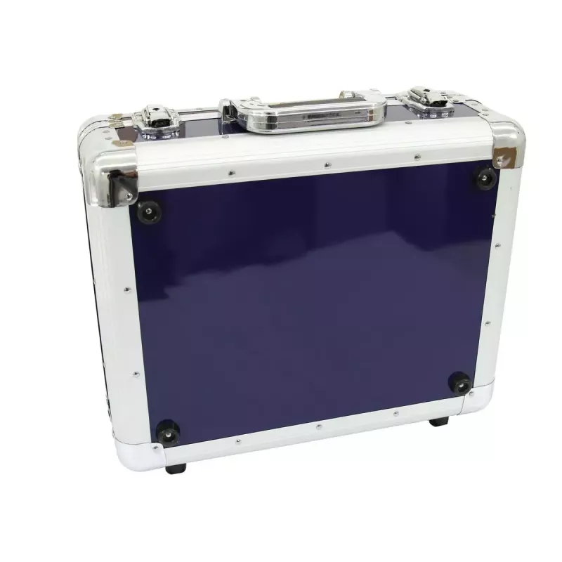 Maletín rígido Roadinger 3012205C para discos de vinilo Azul 425x380x175mm