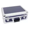 Maletín rígido Roadinger 3012205C para discos de vinilo Azul 425x380x175mm