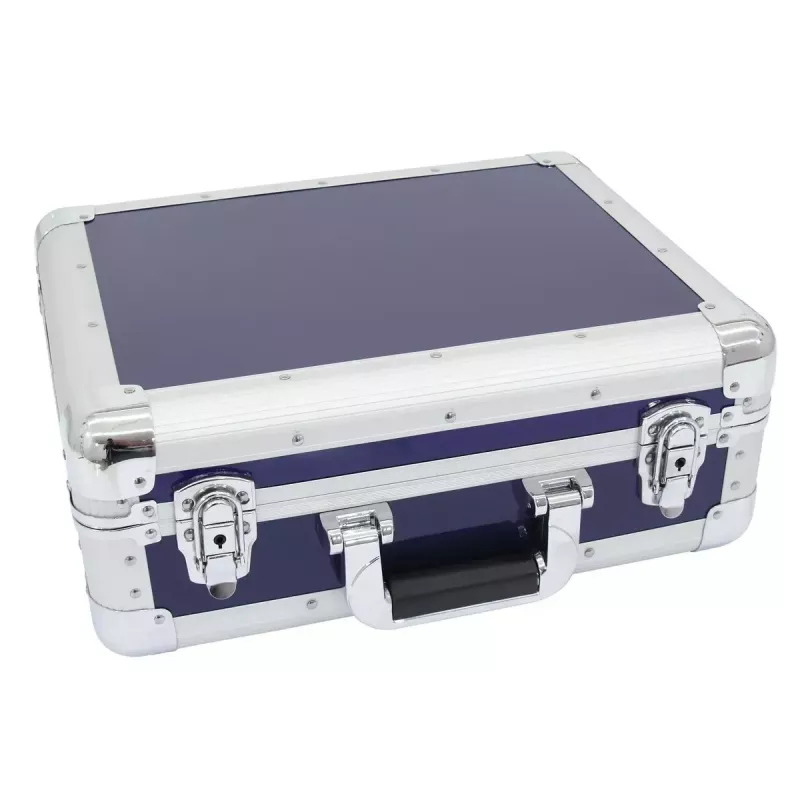Maletín rígido Roadinger 3012205C para discos de vinilo Azul 425x380x175mm