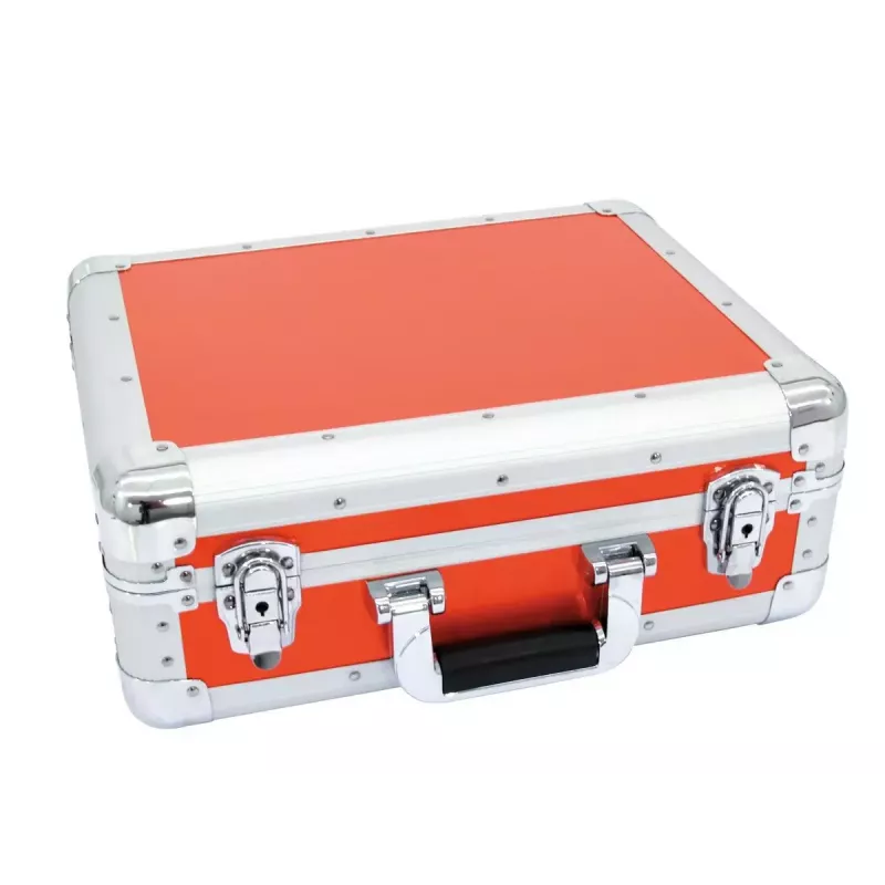 Maletín rígido Roadinger 3012205A para discos de vinilo Rojo 425x380x175 mm
