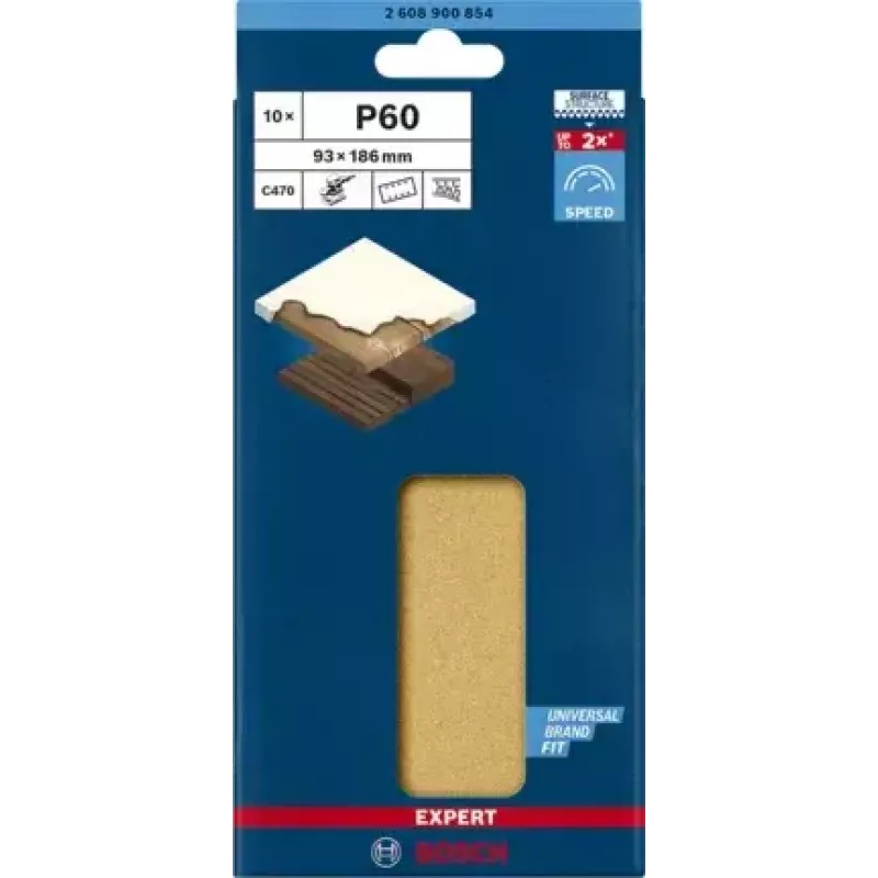 Bosch 2 608 900 854 accesorio de lijado para herramienta rotativa madera hoja de lijar