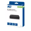 ACT Conmutador HDMI 4K 3x1 Negro 60Hz 1920x1080 3840x2160