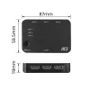 ACT Conmutador HDMI 4K 3x1 Negro 60Hz 1920x1080 3840x2160