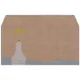 Sigel sobre navideño Oso polar con estrella fugaz, DIN largo, engomado, papel kraft 100 g/m2, sin ventana