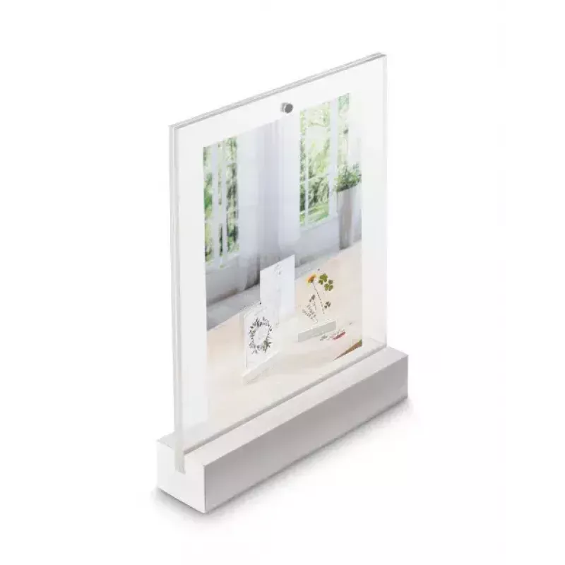 Marco de fotos individual Hama Classic 00057743 transparente blanco
