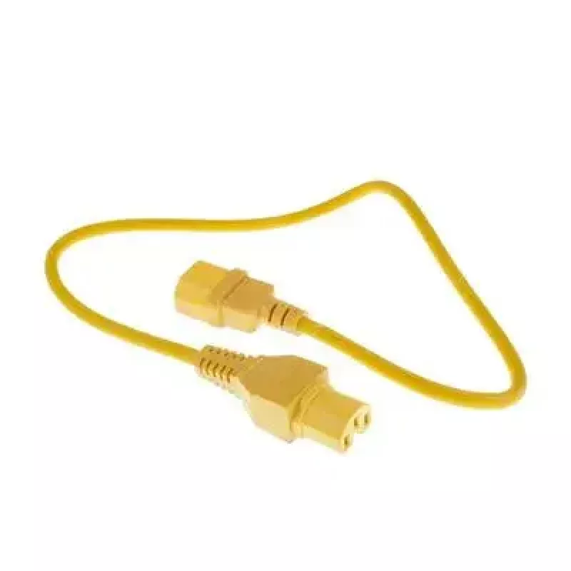 Cable de alimentación ACT C14 - C15 amarillo 0,6 m