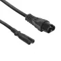 Cable de alimentación ACT C6 - C7 negro 0,2 m