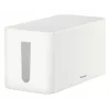 Hama Caja organizadora de cables mini para escritorio/suelo Blanco