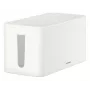 Hama Caja organizadora de cables mini para escritorio/suelo Blanco