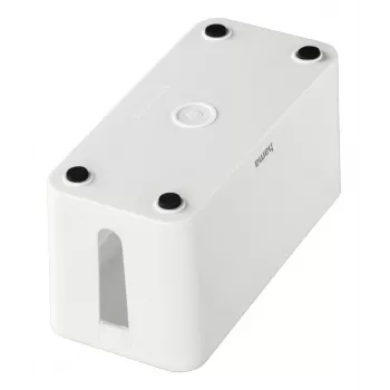 Hama Caja organizadora de cables mini para escritorio/suelo Blanco