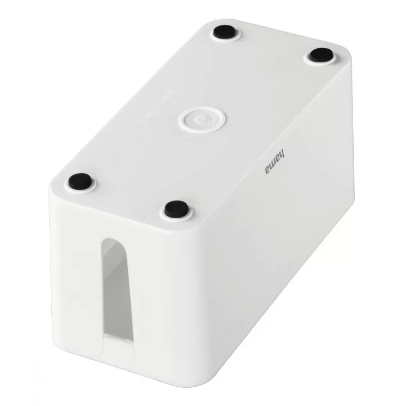 Hama Caja organizadora de cables mini para escritorio/suelo Blanco