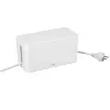 Hama Caja organizadora de cables mini para escritorio/suelo Blanco