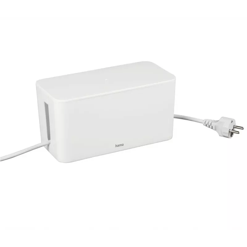 Hama Caja organizadora de cables mini para escritorio/suelo Blanco