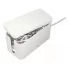 Hama Caja organizadora de cables mini para escritorio/suelo Blanco