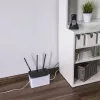Hama Caja organizadora de cables mini para escritorio/suelo Blanco