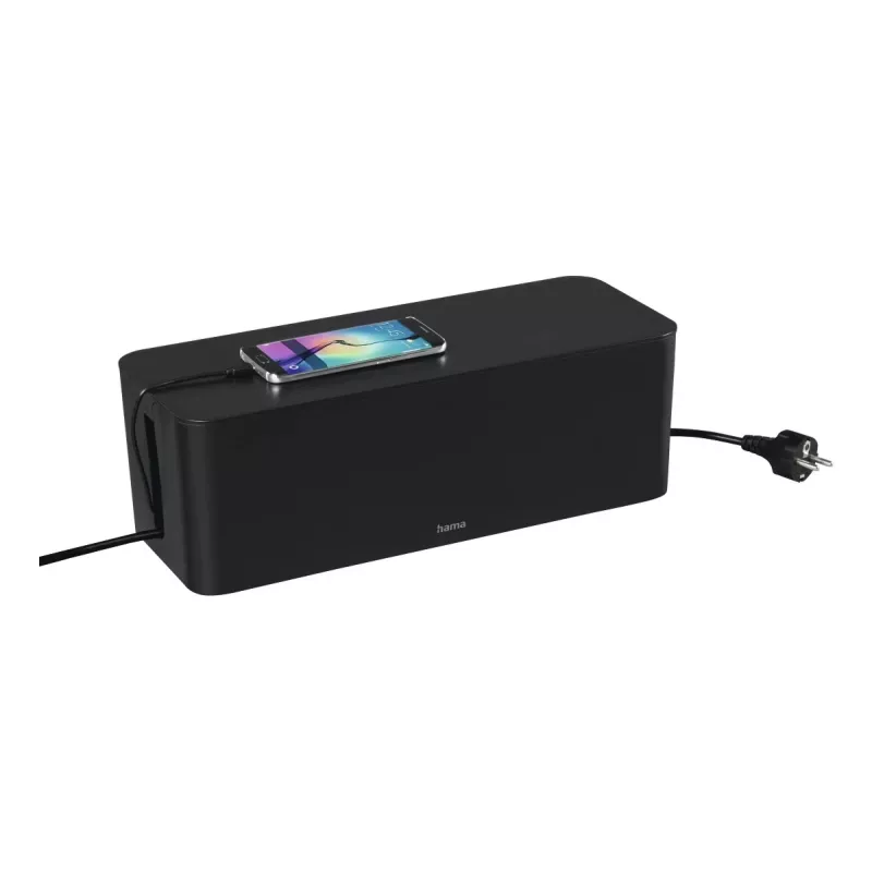 Hama Caja organizadora de cables maxi para suelo Negro 1 ud.