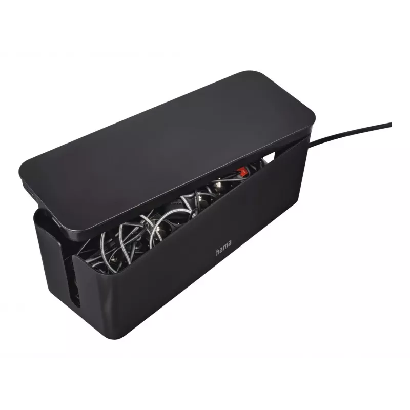 Hama Caja organizadora de cables maxi para suelo Negro 1 ud.