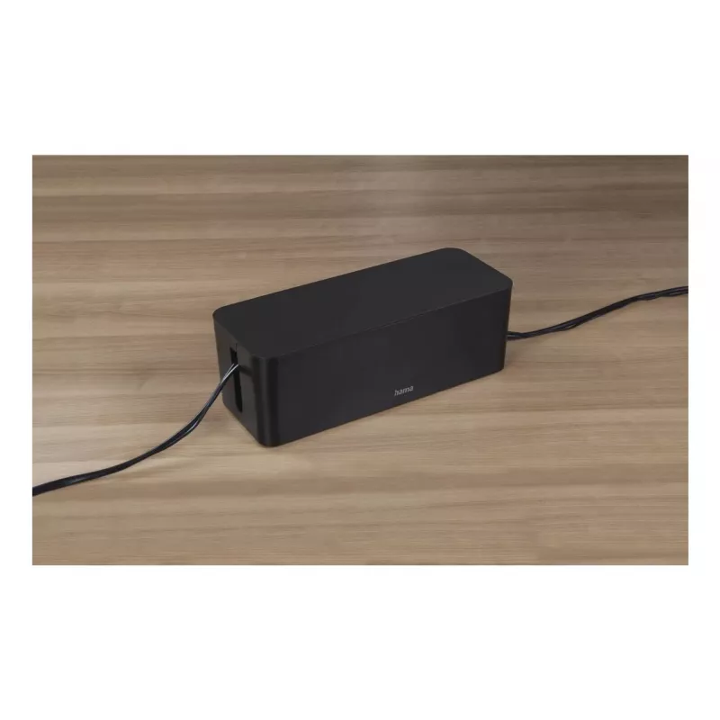 Hama Caja organizadora de cables maxi para suelo Negro 1 ud.