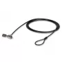 Lindy cable de seguridad para portátil, 2 m, llave, plástico, policloruro de vinilo (PVC), acero, negro