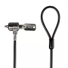 Lindy cable de seguridad para portátil, 2 m, llave, plástico, policloruro de vinilo (PVC), acero, negro