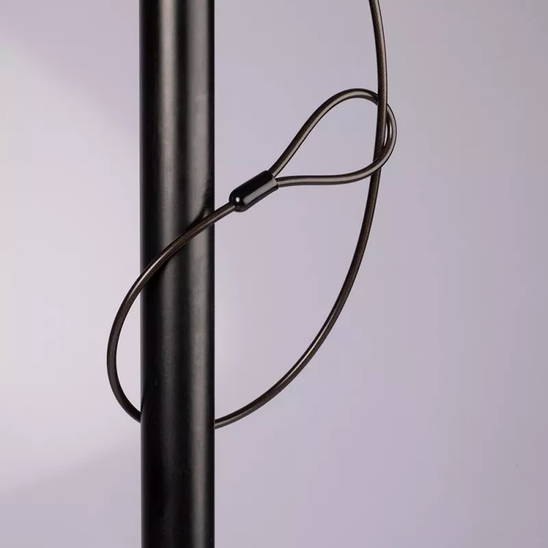 Lindy cable de seguridad para portátil, 2 m, llave, plástico, policloruro de vinilo (PVC), acero, negro
