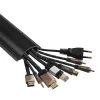 Hama 00220985 organizador de cables universal canaleta negra 1 ud.