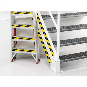 Protector de esquina para pared Durable 1126130 redondeado poliuretano negro amarillo 1000 mm