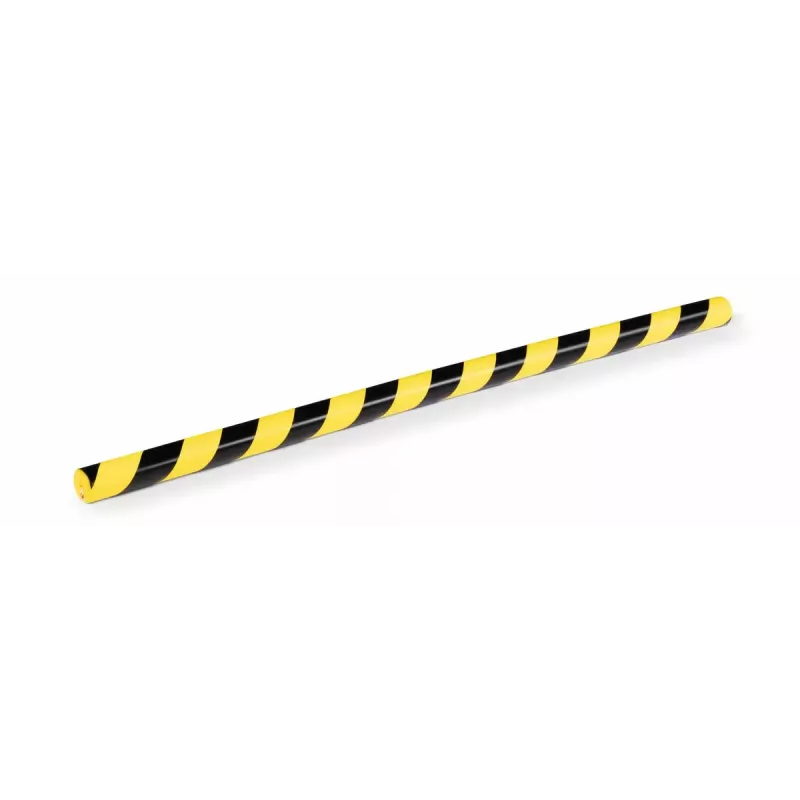 Protector de esquina para pared Durable 1126130 redondeado poliuretano negro amarillo 1000 mm