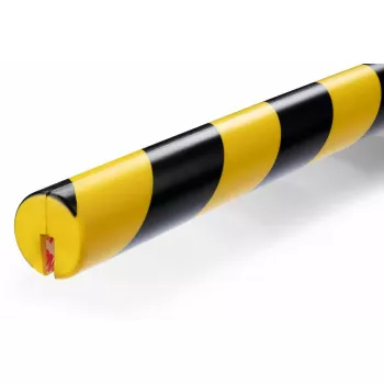Protector de esquina para pared Durable 1126130 redondeado poliuretano negro amarillo 1000 mm