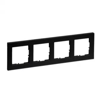 Legrand 765384 placa de pared/tapa de interruptor negra