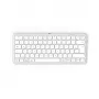 Hama WK-500 teclado multidispositivo, compacto, inalámbrico RF + Bluetooth, QWERTZ alemán, blanco