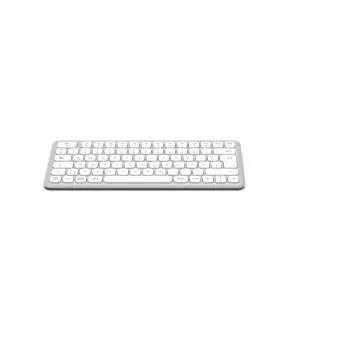Hama WK-500 teclado multidispositivo, compacto, inalámbrico RF + Bluetooth, QWERTZ alemán, blanco