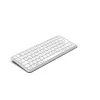 Hama WK-500 teclado multidispositivo, compacto, inalámbrico RF + Bluetooth, QWERTZ alemán, blanco