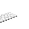 Hama WK-500 teclado multidispositivo, compacto, inalámbrico RF + Bluetooth, QWERTZ alemán, blanco