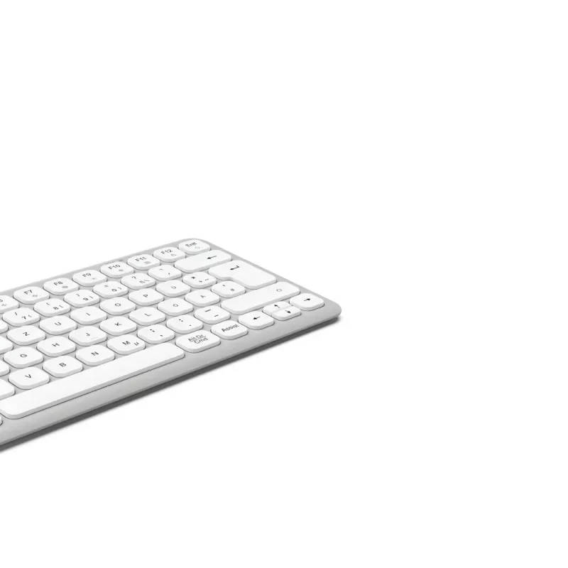 Hama WK-500 teclado multidispositivo, compacto, inalámbrico RF + Bluetooth, QWERTZ alemán, blanco