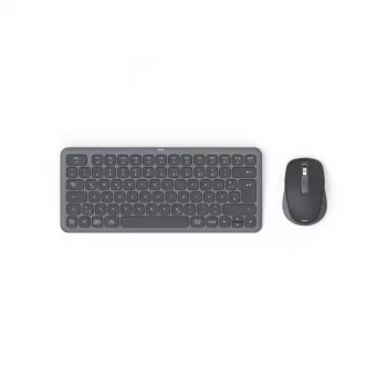 Hama WKM-500 teclado y ratón Home/Office RF inalámbrico + Bluetooth QWERTZ alemán negro