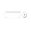 Hama WKM-500 Teclado y ratón con Home USB + RF Wireless + Bluetooth QWERTZ Alemán Gris, Blanco