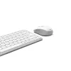 Hama WKM-500 Teclado y ratón con Home USB + RF Wireless + Bluetooth QWERTZ Alemán Gris, Blanco