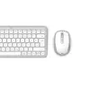 Hama WKM-500 Teclado y ratón con Home USB + RF Wireless + Bluetooth QWERTZ Alemán Gris, Blanco