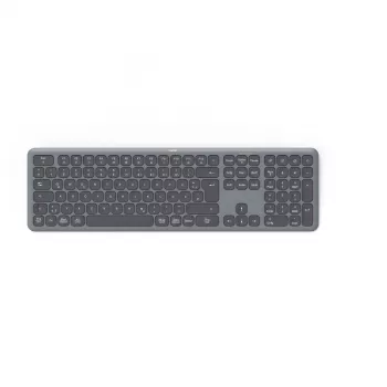Hama WK-550 Teclado Home/Office RF Wireless + Bluetooth QWERTZ Alemán Negro, Gris oscuro