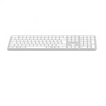 Hama WK-550 Teclado Home/Office RF Wireless + Bluetooth QWERTZ Alemán Gris, Blanco
