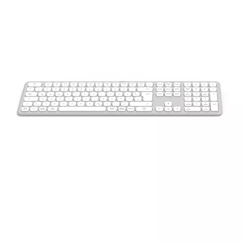 Hama WK-550 Teclado Home/Office RF Wireless + Bluetooth QWERTZ Alemán Gris, Blanco